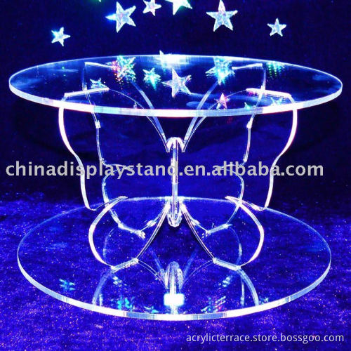 Triple Butterfly acrylic wedding cake rack
